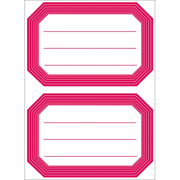 Schulbuchetikett Herma 5712 - auf Bogen 55 x 82 mm Rahmen permanent für Handbeschriftung Papier Pckg/12