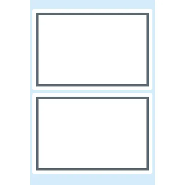 Schulbuchetikett Herma 5715 - auf Bogen 55 x 82 mm Rahmen permanent für Handbeschriftung Papier Pckg/12