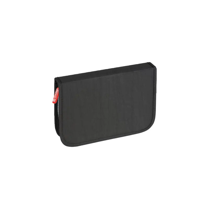 Schüleretui Brunnen Crinkle 49186 - 195 x 135 x 35 mm schwarz 2-teilig 1 Reißverschluss