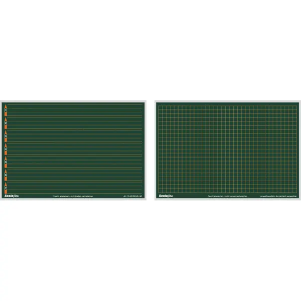 Schülertafel BRUNNEN 104020040 Scolaflex Vorderseite Vereinfachte Ausgangsschrift - Rückseite 7 mm kariert - A0 Unzerbrechlich 26,5 x 18 cm