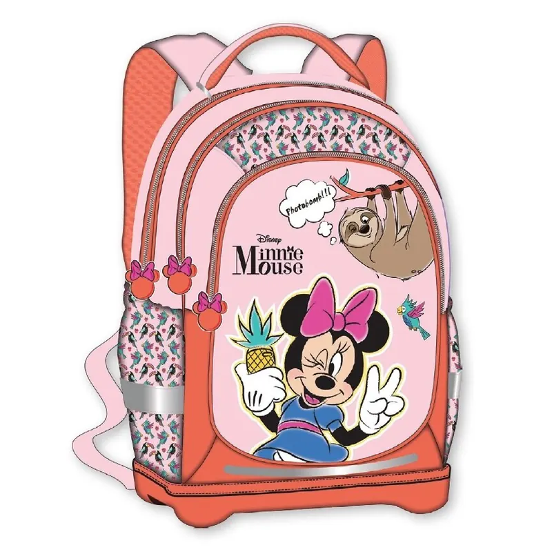 Schulranzen "Minnie Maus",, Gewicht: 680 g, Soft back, leicht verstellbare Schultergurte