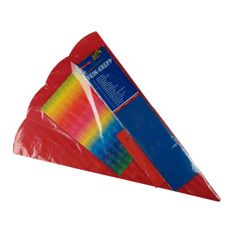 Schultüten-Bastelset aus 3D-Wellpappe, 68 cm, rot