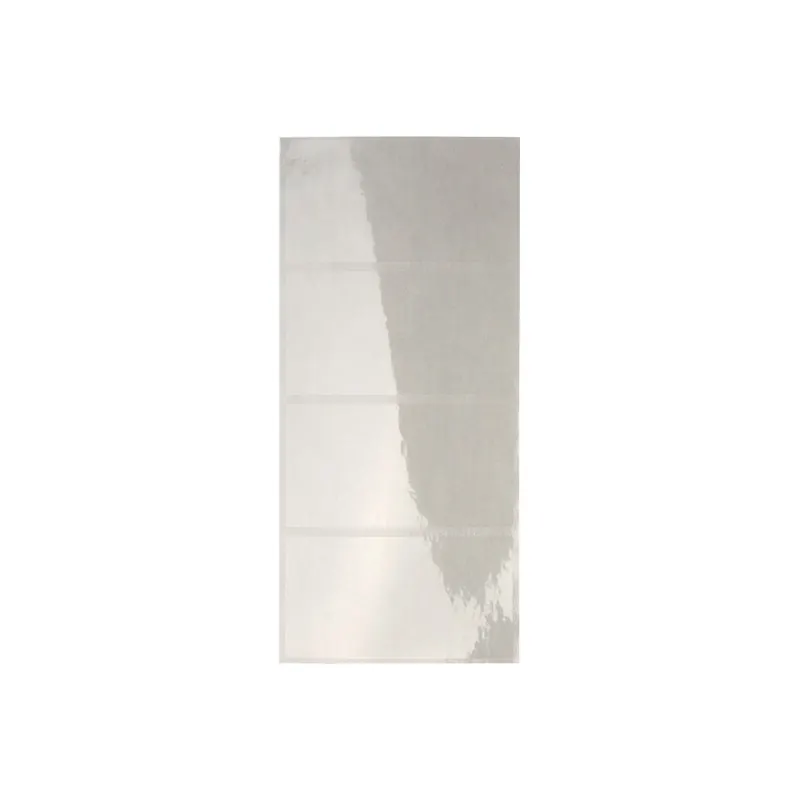 Schutzfolienschild Leitz Orgacolor 6641 - auf Streifen 72 x 39 mm transparent selbstklebend Pckg/100