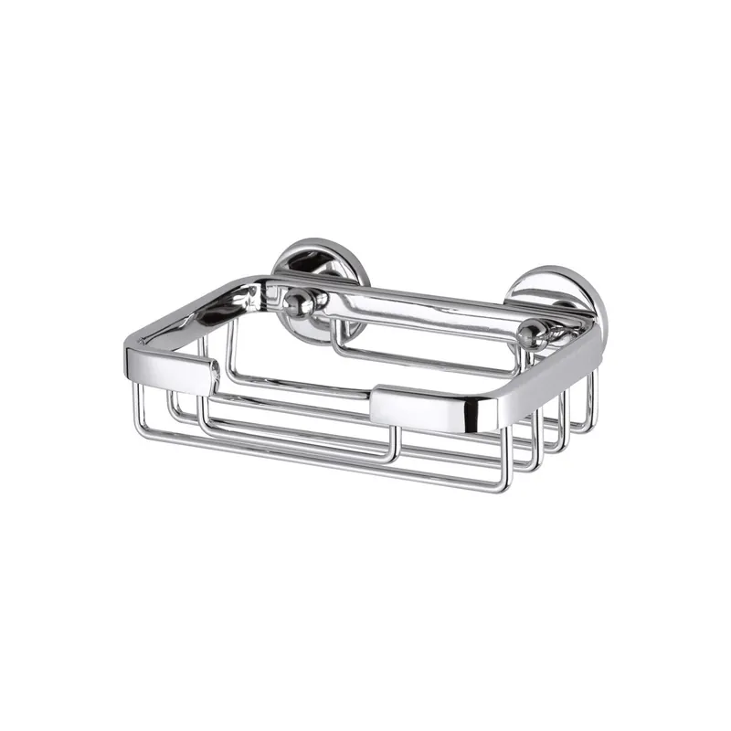Seifenkorb tesa Aluxx 40208 - 135 x 46 x 95 mm chrom für Badezimmer Metall