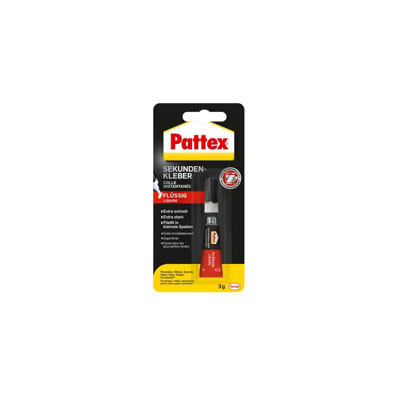 Sekundenkleber Pattex 9H PSK1C - Tube 3 g