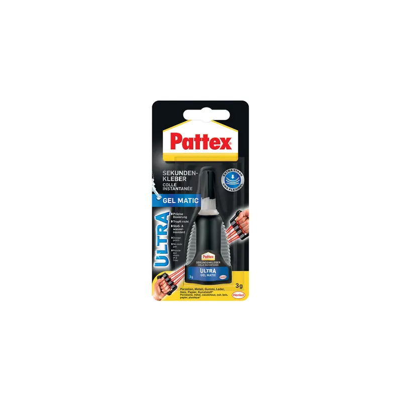 Sekundenkleber Pattex Ultra Gel Matic 9H PSG5C - Flasche 3 g