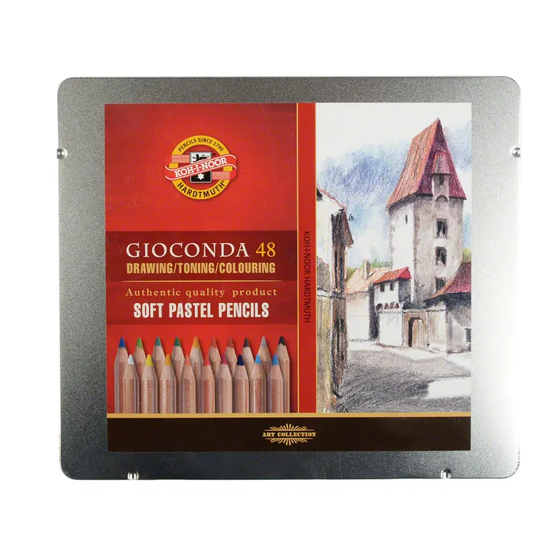 Set 48 Pastellkreidestifte, fettfrei