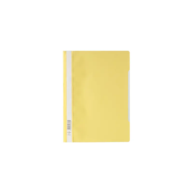Sichthefter Durable 2573 - A4 310 x 227 mm gelb mit Beschriftungsfeld PP-Folie  Pckg/50