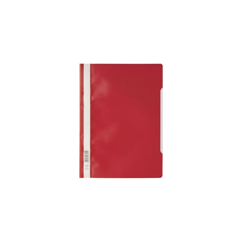 Sichthefter Durable 2573 - A4 310 x 227 mm rot mit Beschriftungsfeld PP-Folie  Pckg/50