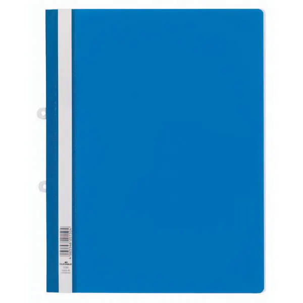 Sichthefter Durable 2580 - A4 überbreit 330 x 280 mm blau mit Abheftschieber Beschriftungsfeld Hängeschienen-Einschubkanal Hartfolie