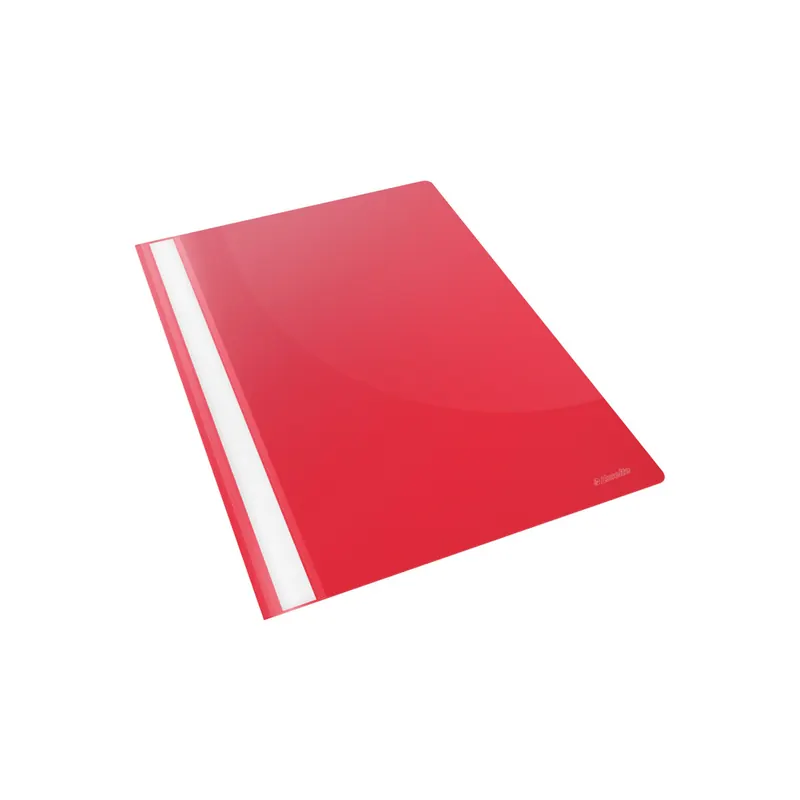 Sichthefter Esselte 28316 - A4 310 x 225 mm rot mit Beschriftungsfeld umweltschonende PP-Folie  Pckg/25