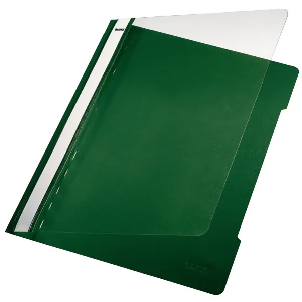 Sichthefter Leitz 4191 - A4 310 x 233 mm grün mit Beschriftungsfeld reißfeste PP-Folie