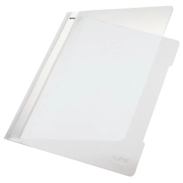 Sichthefter Leitz 4191 - A4 310 x 233 mm weiß mit Beschriftungsfeld reißfeste PP-Folie