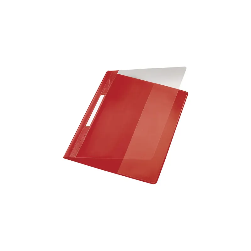 Sichthefter Leitz 4194 - A4 überbreite 318 x 252 mm rot mit Beschriftungsfeld reißfeste PVC-Folie