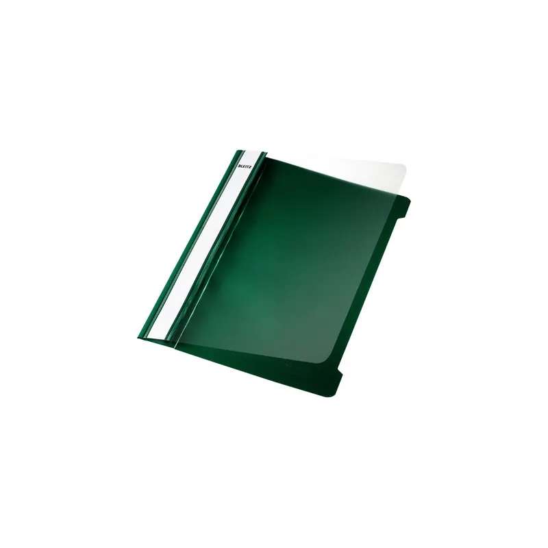 Sichthefter Leitz 4197 - A5 230 x 175 mm grün mit Beschriftungsfeld reißfeste PVC-Folie