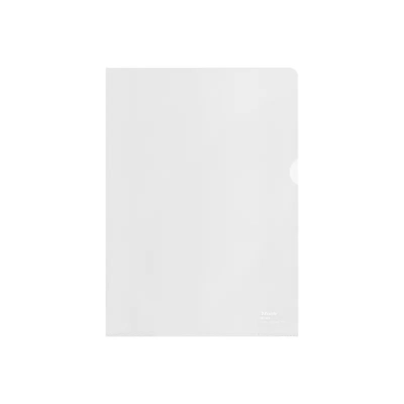 Sichthülle Esselte Recycled 627496 - A4 220 x 307 mm farblos oben/rechts offen 0,10 mm PP-Folie Pckg/100
