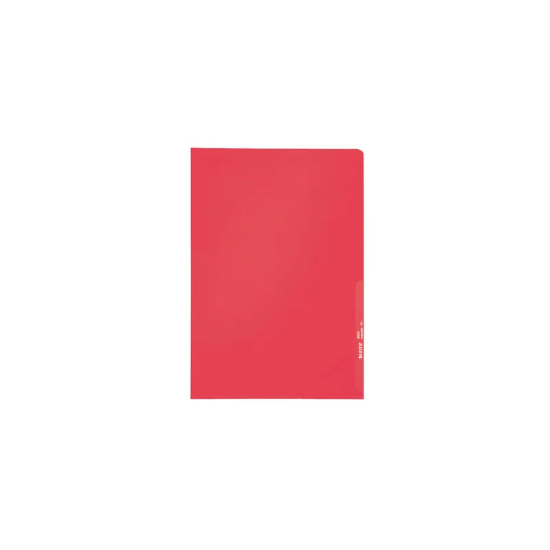 Sichthülle Leitz 4000 - A4 315 x 220 mm rot oben/rechts offen 0,13 mm PP-Folie  Pckg/100