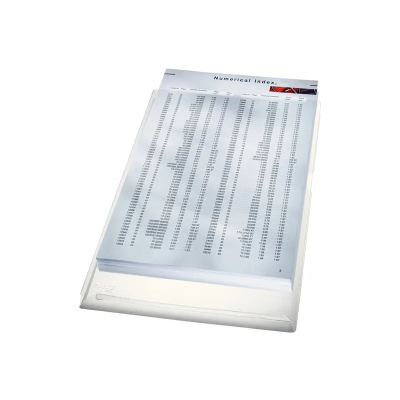 Sichthülle Leitz Maxi 4056 - A4 310 x 224 mm farblos oben/rechts offen 0,17 mm PVC-Weichfolie Pckg/5