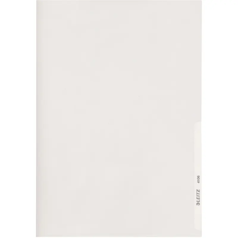 Sichthülle Leitz Premium 4106 - A4 315 x 220 mm glasklar oben/rechts offen 0,15 mm PVC-Hartfolie  Pckg/100