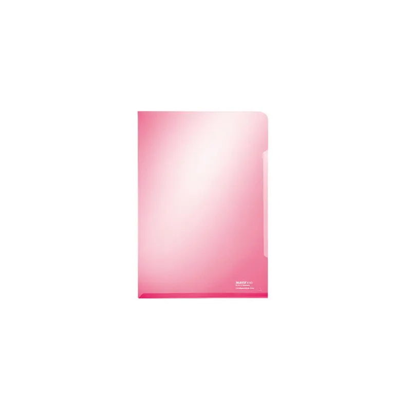 Sichthülle Leitz Super Premium 4153 - A4 315 x 220 mm rot oben/rechts offen 0,15 mm PVC-Hartfolie  Pckg/100