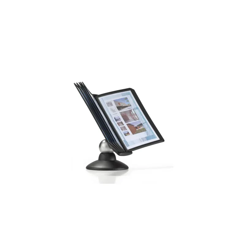 Sichttafelständer Durable SHERPA 5587 - A4 schwarz mit 10 Sichttafeln