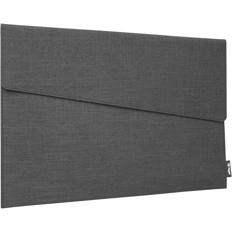 SIGEL BA501 Laptop-Hülle – Slim Sleeve für Laptops bis 14 Zoll & Tablets – Nachhaltig aus RPET & Recycling-Filz, Dunkelgrau – Magnetverschluss, Wasserabweisend, 35 x 25 x 1 cm