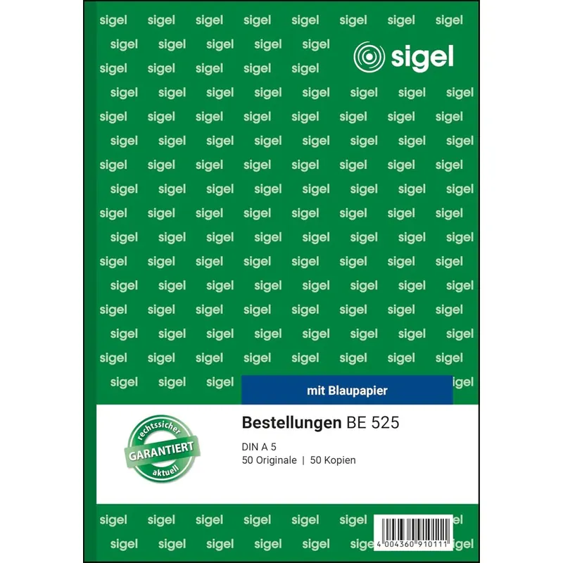 SIGEL BE525 Bestellungen A5, 2x50 Blatt