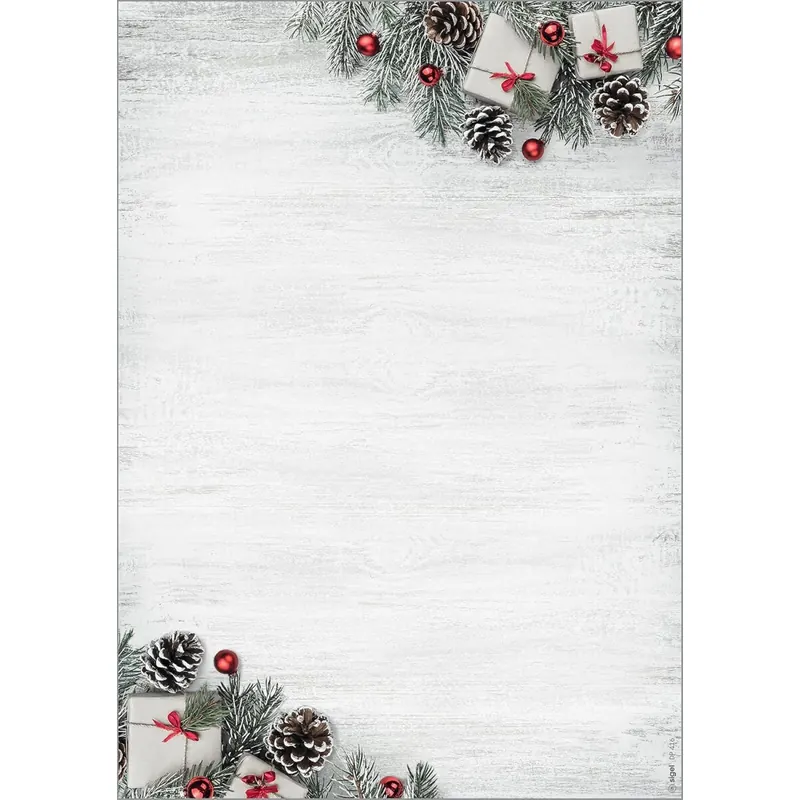 SIGEL DP416 Weihnachtsbriefpapier Scandinavian Christmas A4 100 Blatt