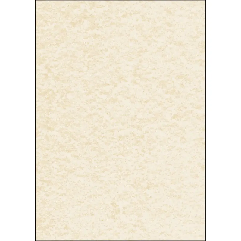SIGEL DP605 Hochwertiges Struktur-Papier Perga champagne, A4, 100 Blatt, Motiv beidseitig, 90 g, Briefpapier, Speisekarte, aus nachhaltigem Papier