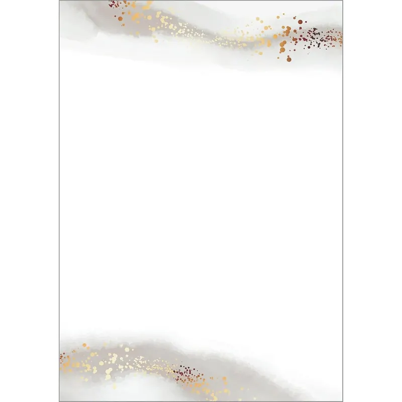 SIGEL DP625 Hochwertiges Motivpapier, Druckerpapier "Water color gold beige", A4, 100 Blatt, Motiv beidseitig, 90 g/m², aus nachhaltigem Papier