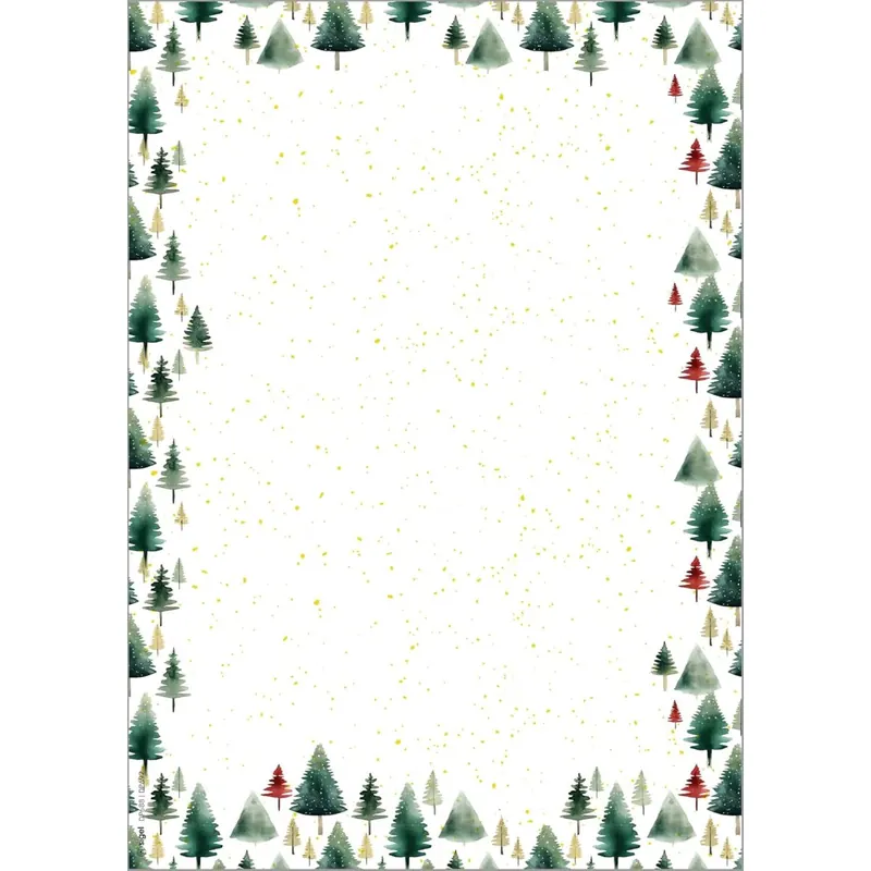 SIGEL DP692 Weihnachtsbriefpapier Little Pines A4 25 Blatt