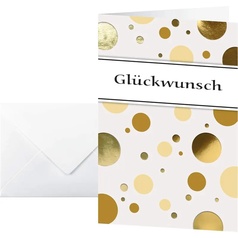 SIGEL DS106 Glückwunschkarten blanko, A6, 10er Set mit Umschlag, ideal zum Bedrucken, aus nachhaltigem Papier