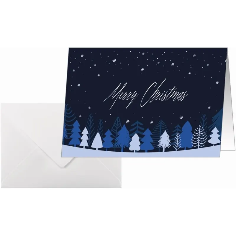 Sigel DS635 Weihnachtskarten Snowflake Serenity A6 25 Stück