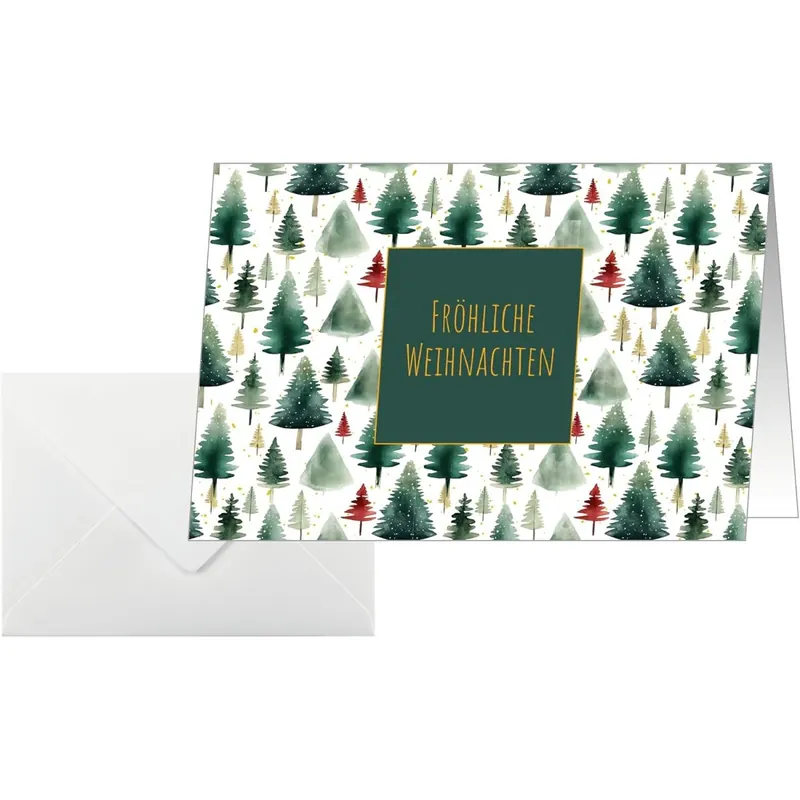 Sigel DS644 Weihnachtskarten Little Pine C6 25 Stück