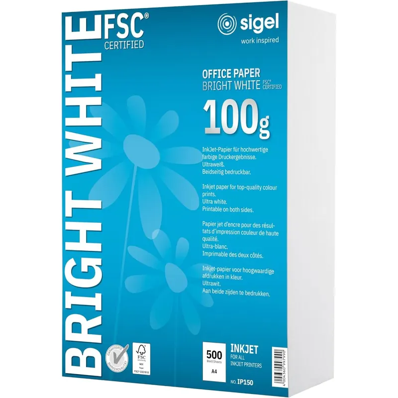 SIGEL IP150 Inkjet Papier A4 100 g 500 Blatt ultraweiß