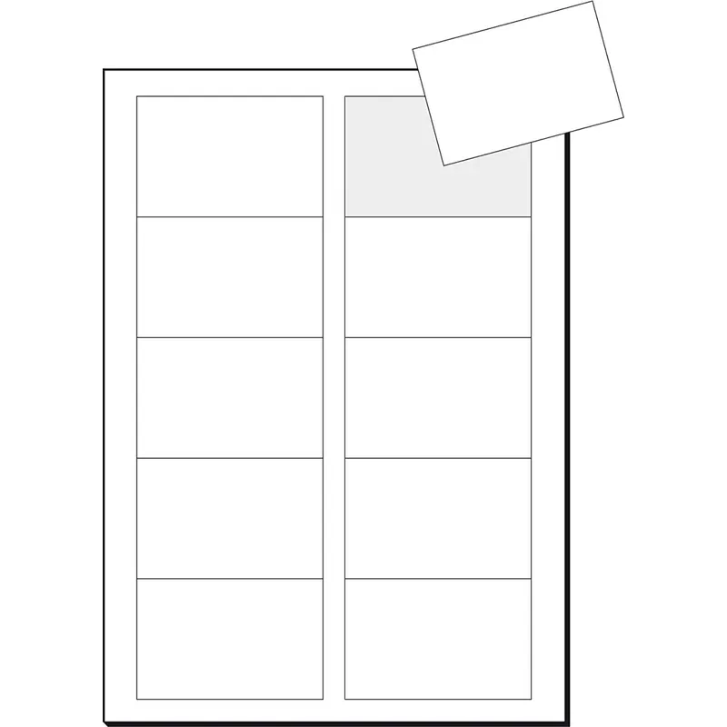 SIGEL IP520 Visitenkarten 3C für InkJet, 100 Stück (10 Blatt), hochweiß, spezialbeschichtet matt, glatter Schnitt, 210 g, 85x55 mm
