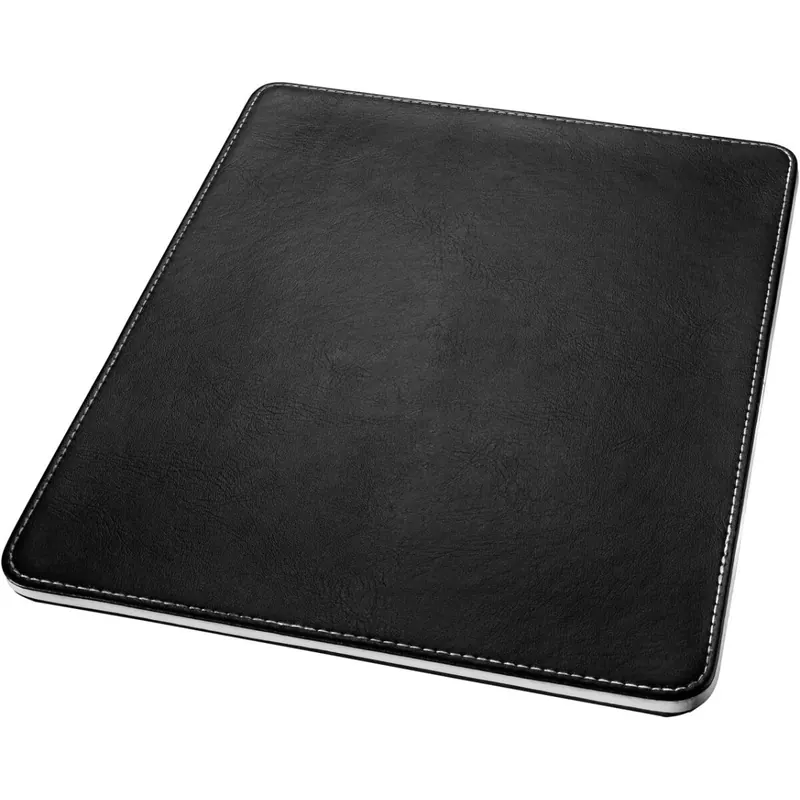 SIGEL SA105 Mauspad Eyestyle aus hochwertigem Leder-Imitat, schwarz / weiß