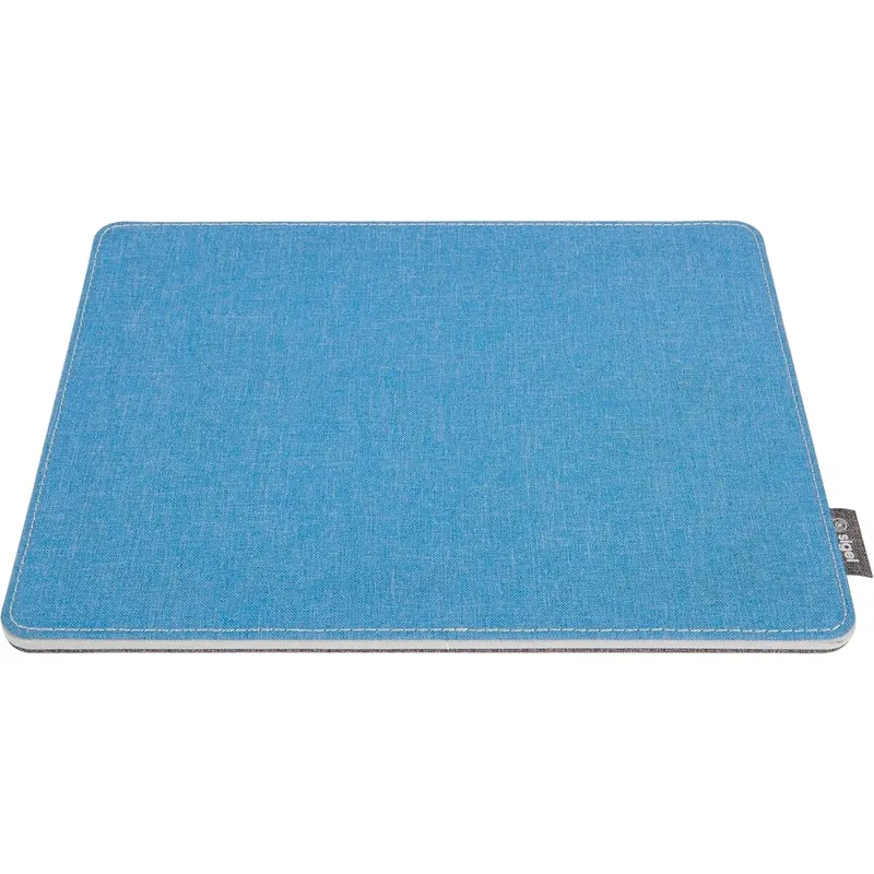 SIGEL SA203 Mauspad, recyceltes PET + PP, hellblau, dunkelgrau, beidseitig verwendbar, 25 x 20 cm