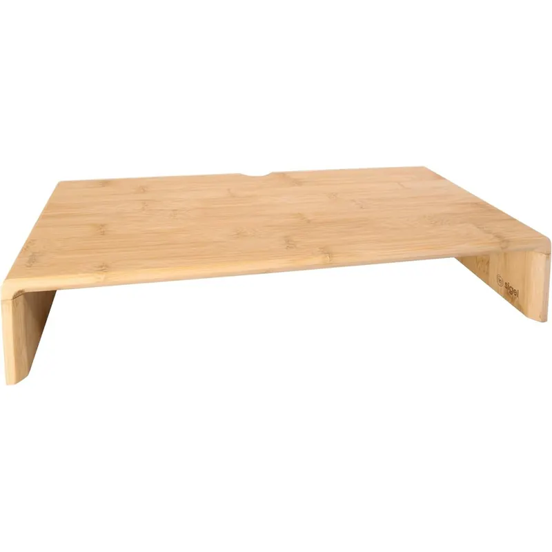 Sigel SA208 Monitorständer aus Bambus, Monitorerhöhung 50 x 8 x 19,5 cm