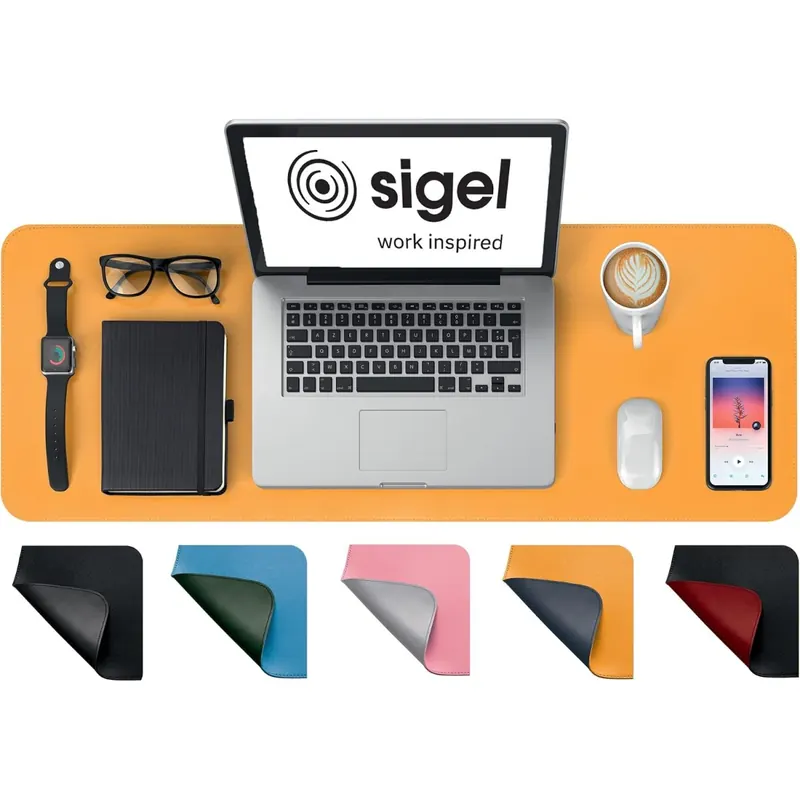 SIGEL SA601 Schreibtischunterlage Lederimitat doppelseitig 80 x 30 cm