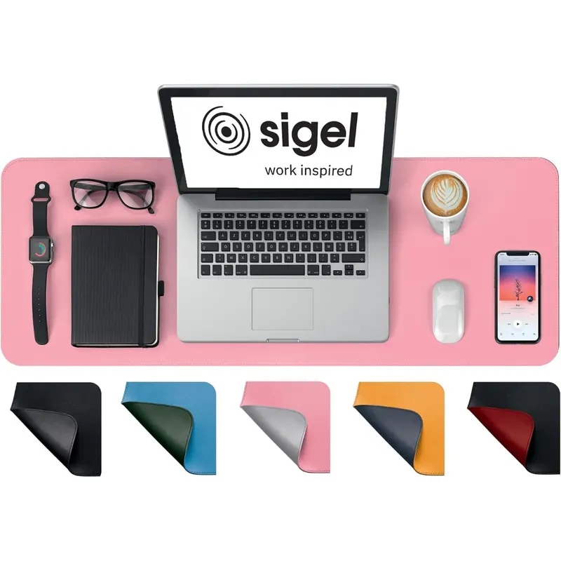 SIGEL SA605 Schreibunterlage Lederimitat doppelseitig 80 x 30 cm