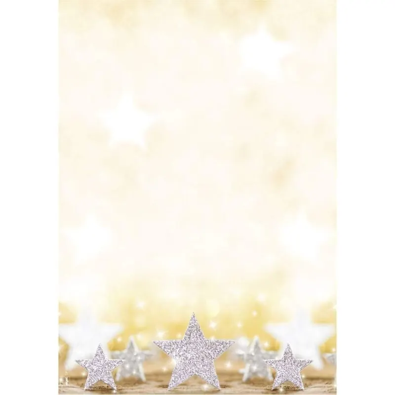 SIGEL Weihnachtsbriefpapier P029 Glitter Stars A4 100 Blatt