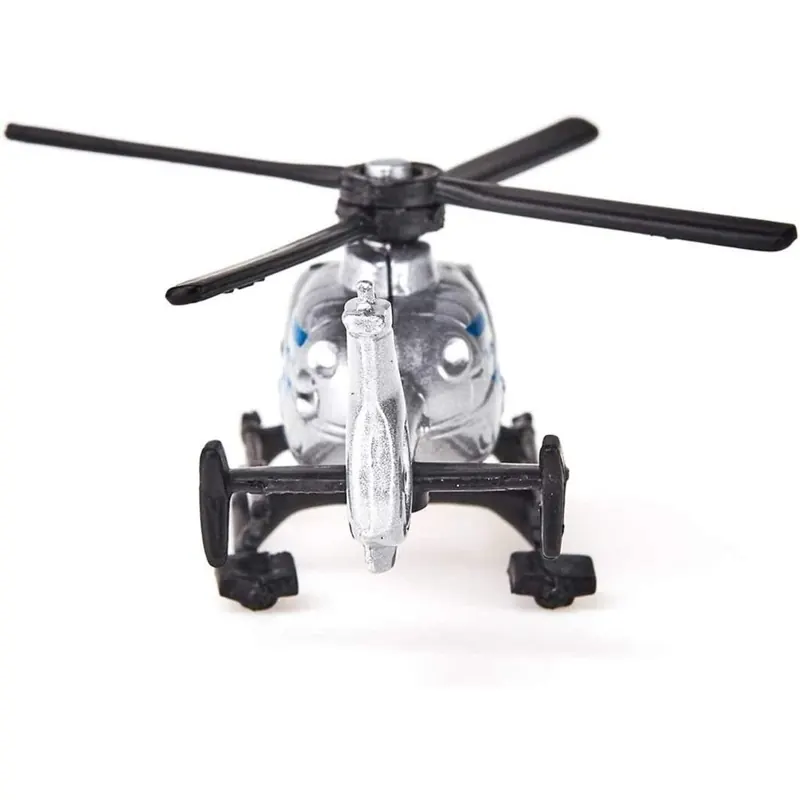 siku 0807, Polizei-Hubschrauber, Metall/Kunststoff, Silber, Drehbare Rotoren