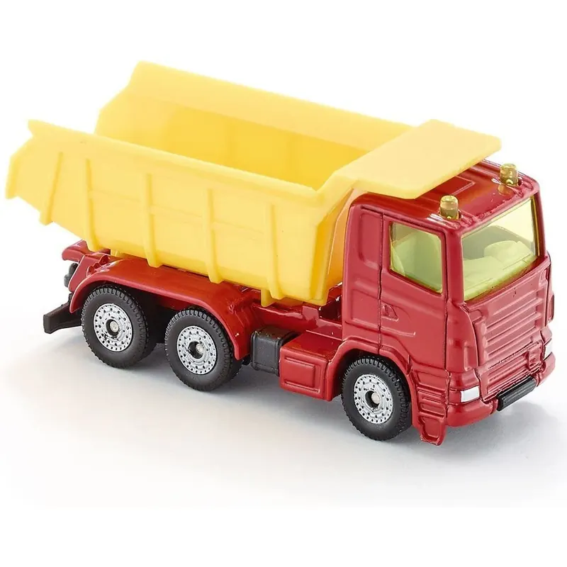 siku 1075, LKW mit Kippmulde, Metall/Kunststoff, Rot/Gelb, Kippbare Mulde