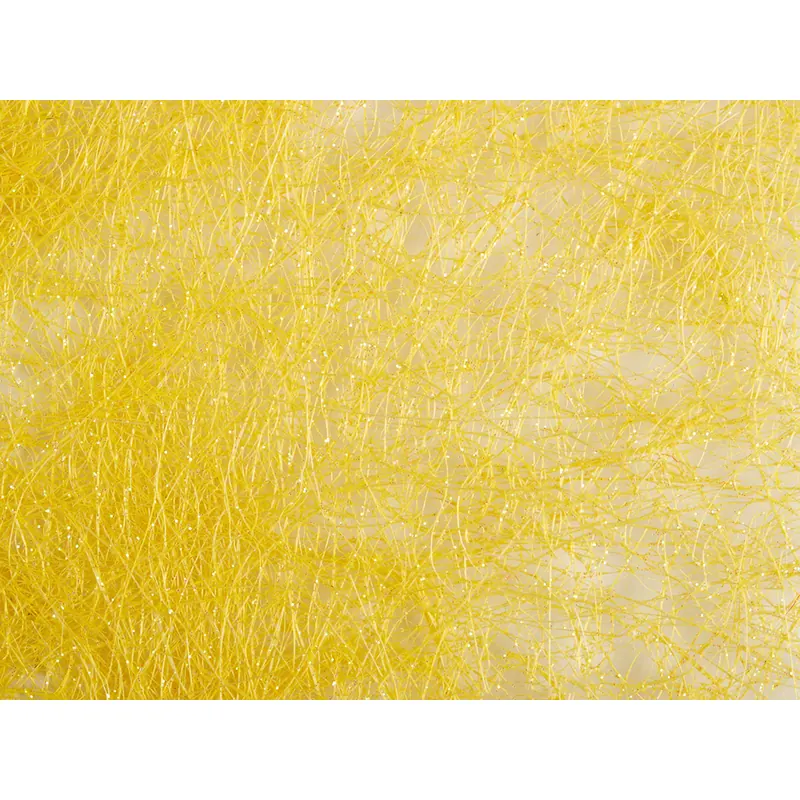 Sisal mit Glitter 135g/qm, 23x33 cm, 1 Blatt, zitronengelb