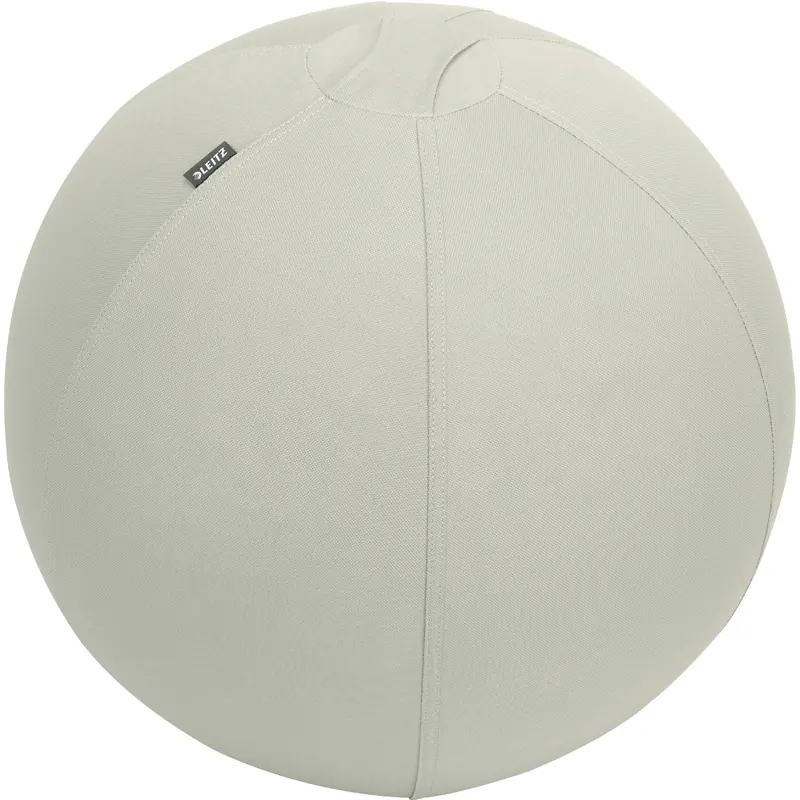 Sitzball Leitz Ergo Active 6541 - Ø 55 cm samtgrau mit Anti-Roll-Funktion Tragegriff Luftpumpe bis 120 kg für Körpergrößen zwischen 135 und 155 cm