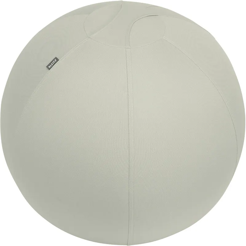 Sitzball Leitz Ergo Active 6542 - Ø 65 cm samtgrau mit Anti-Roll-Funktion Tragegriff Luftpumpe bis 150 kg für Körpergrößen zwischen 156 und 180 cm