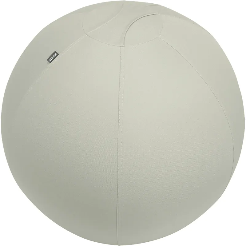 Sitzball Leitz Ergo Active 6543 - Ø 75 cm samtgrau mit Anti-Roll-Funktion Tragegriff Luftpumpe bis 150 kg für Körpergrößen zwischen 181 und 200 cm
