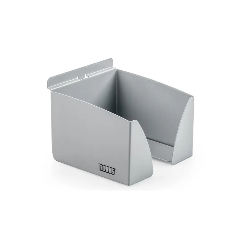 Slatwallzettelbox Novus-MPS Penda 725+0039+000 - 100 x 73 x 100 mm silber inkl. Notizzettel