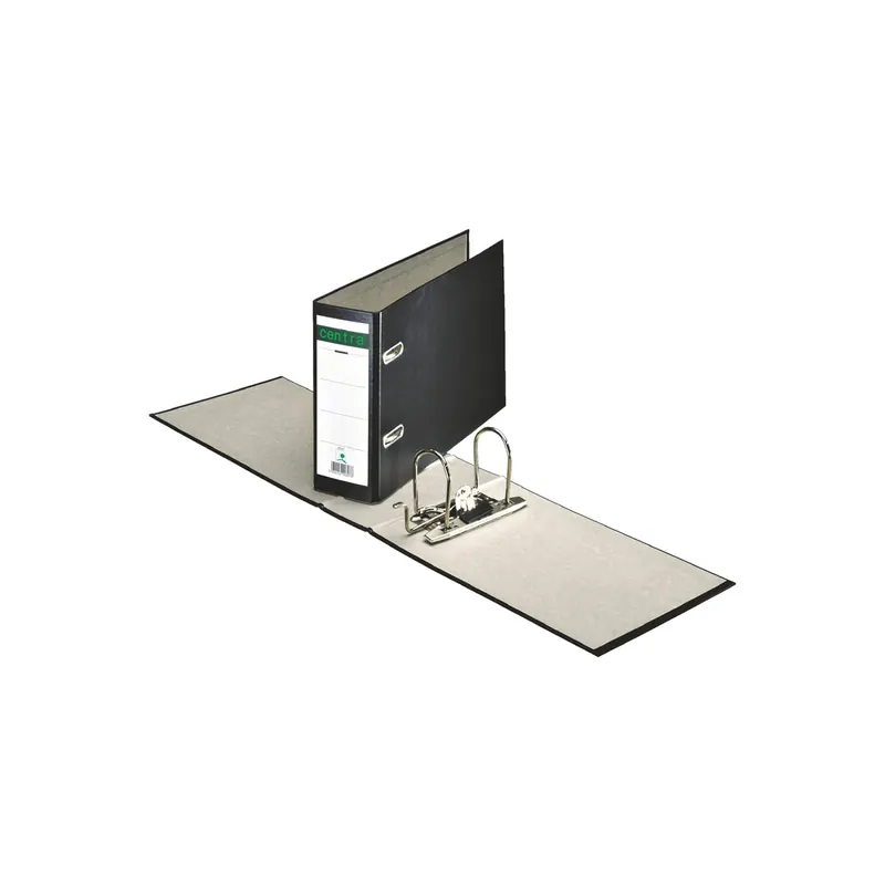 Sonderformatordner centra 220307 - A5 quer 288 x 181 mm schwarz 70 mm breit Hebelmechanik Blauer Engel Hartpappe